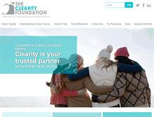 Tablet Screenshot of clearityfoundation.org